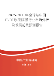 2025-2031年全球與中國PVDF涂覆隔膜行業(yè)市場分析及發(fā)展前景預測報告 2025-2031年全球與中國PVDF涂覆隔膜行業(yè)市場分析及發(fā)展前景預測報告
