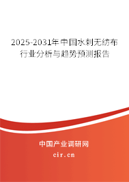 2025-2031年中國水刺無紡布行業分析與趨勢預測報告