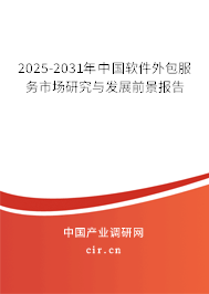 2025-2031年中國軟件外包服務市場研究與發展前景報告
