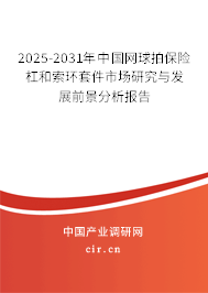 2025-2031年中國網球拍保險杠和索環套件市場研究與發展前景分析報告 2025-2031年中國網球拍保險杠和索環套件市場研究與發展前景分析報告