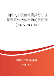 中國汽車覆蓋件模具行業現狀調研分析與市場前景預測(2025-2031年) 中國汽車覆蓋件模具行業現狀調研分析與市場前景預測(2025-2031年)