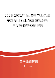 2025-2031年全球與中國柴油車煙度計行業發展研究分析與發展趨勢預測報告