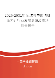 2025-2031年全球與中國飛機壓力計行業發展調研及市場前景報告
