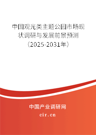 中國觀光類主題公園市場現狀調研與發展前景預測（2025-2031年）