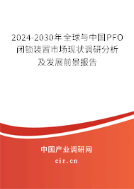 2024-2030年全球與中國PFO閉鎖裝置市場現狀調研分析及發展前景報告 2024-2030年全球與中國PFO閉鎖裝置市場現狀調研分析及發展前景報告