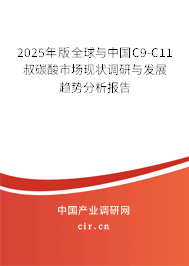 2025年版全球與中國C9-C11叔碳酸市場現狀調研與發展趨勢分析報告 2025年版全球與中國C9-C11叔碳酸市場現狀調研與發展趨勢分析報告