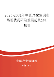 2025-2031年中國凈化空調市場現狀調研及發展前景分析報告