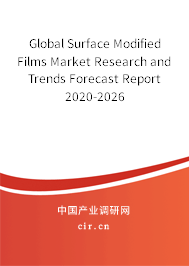 Global Surface Modified Films Market Research and Trends Forecast Report 2020-2026 Global Surface Modified Films Market Research and Trends Forecast Report 2020-2026