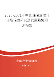 2025-2031年中國油溫油位計市場深度研究及發展趨勢預測報告 2025-2031年中國油溫油位計市場深度研究及發展趨勢預測報告