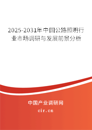 2025-2031年中國公路照明行業市場調研與發展前景分析 2025-2031年中國公路照明行業市場調研與發展前景分析