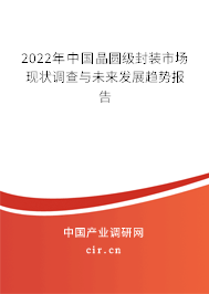 2022年中國晶圓級封裝市場現(xiàn)狀調(diào)查與未來發(fā)展趨勢報告 2022年中國晶圓級封裝市場現(xiàn)狀調(diào)查與未來發(fā)展趨勢報告