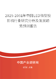 2025-2031年中國LED微型投影機行業研究分析及發展趨勢預測報告
