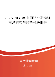 2025-2031年中國航空發動機市場研究與趨勢分析報告