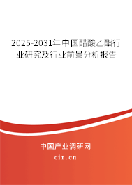 2025-2031年中國醋酸乙酯市場現狀與前景分析報告 2025-2031年中國醋酸乙酯市場現狀與前景分析報告