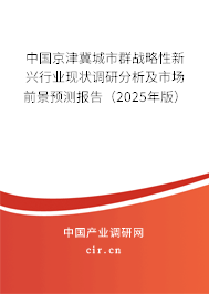 中國京津冀城市群戰略性新興行業現狀調研分析及市場前景預測報告(2025年版) 中國京津冀城市群戰略性新興行業現狀調研分析及市場前景預測報告(2025年版)