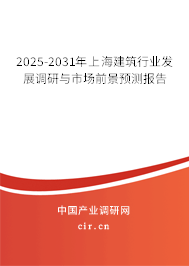 2025-2031年上海建筑行業發展調研與市場前景預測報告 2025-2031年上海建筑行業發展調研與市場前景預測報告