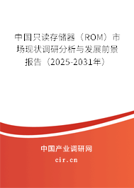 中國只讀存儲器(ROM)市場現狀調研分析與發展前景報告(2025-2031年) 中國只讀存儲器(ROM)市場現狀調研分析與發展前景報告(2025-2031年)