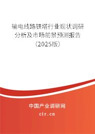 輸電線路鐵塔行業現狀調研分析及市場前景預測報告(2025版) 輸電線路鐵塔行業現狀調研分析及市場前景預測報告(2025版)