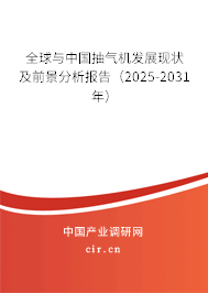 全球與中國抽氣機發(fā)展現(xiàn)狀及前景分析報告(2025-2031年) 全球與中國抽氣機發(fā)展現(xiàn)狀及前景分析報告(2025-2031年)