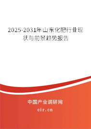2025-2031年山東化肥行業現狀與前景趨勢報告 2025-2031年山東化肥行業現狀與前景趨勢報告
