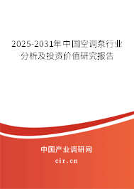 2025-2031年中國空調泵行業分析及投資價值研究報告 2025-2031年中國空調泵行業分析及投資價值研究報告