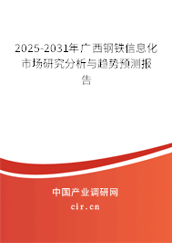2025-2031年廣西鋼鐵信息化市場(chǎng)研究分析與趨勢(shì)預(yù)測(cè)報(bào)告 2025-2031年廣西鋼鐵信息化市場(chǎng)研究分析與趨勢(shì)預(yù)測(cè)報(bào)告