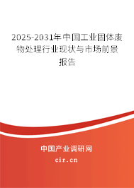 2025-2031年中國工業固體廢物處理行業現狀與市場前景報告 2025-2031年中國工業固體廢物處理行業現狀與市場前景報告