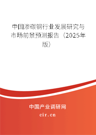 中國滲碳鋼行業發展研究與市場前景預測報告(2025年版) 中國滲碳鋼行業發展研究與市場前景預測報告(2025年版)