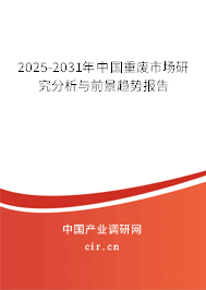 2025-2031年中國重廢市場研究分析與前景趨勢報告