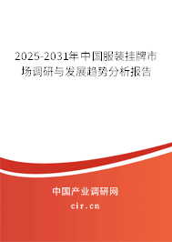 2025-2031年中國服裝掛牌市場調研與發展趨勢分析報告 2025-2031年中國服裝掛牌市場調研與發展趨勢分析報告