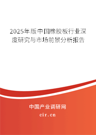 2024年版中國橡膠板行業(yè)深度研究與市場前景分析報告 2024年版中國橡膠板行業(yè)深度研究與市場前景分析報告