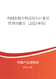 中國女鞋市場調研與行業前景預測報告(2025年版) 中國女鞋市場調研與行業前景預測報告(2025年版)