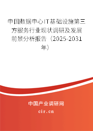 中國數(shù)據(jù)中心IT基礎(chǔ)設(shè)施第三方服務(wù)行業(yè)現(xiàn)狀調(diào)研及發(fā)展前景分析報告(2025-2031年) 中國數(shù)據(jù)中心IT基礎(chǔ)設(shè)施第三方服務(wù)行業(yè)現(xiàn)狀調(diào)研及發(fā)展前景分析報告(2025-2031年)
