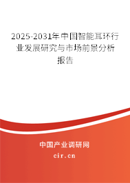 2025-2031年中國智能耳環行業發展研究與市場前景分析報告 2025-2031年中國智能耳環行業發展研究與市場前景分析報告