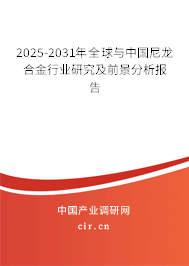 2025-2031年全球與中國尼龍合金行業研究及前景分析報告 2025-2031年全球與中國尼龍合金行業研究及前景分析報告