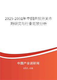 2025-2031年中國聲控開關市場研究與行業前景分析 2025-2031年中國聲控開關市場研究與行業前景分析