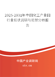 2025-2031年中國化工產業園行業現狀調研與前景分析報告 2025-2031年中國化工產業園行業現狀調研與前景分析報告