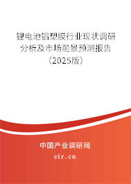鋰電池鋁塑膜行業現狀調研分析及市場前景預測報告(2025版) 鋰電池鋁塑膜行業現狀調研分析及市場前景預測報告(2025版)