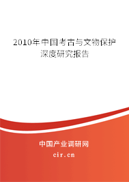 2010年中國考古與文物保護深度研究報告 2010年中國考古與文物保護深度研究報告