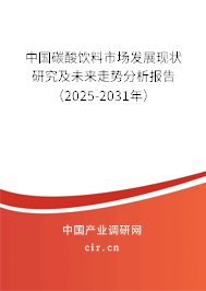中國碳酸飲料市場發展現狀研究及未來走勢分析報告（2025-2031年）