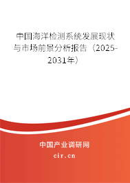 中國海洋檢測系統發展現狀與市場前景分析報告（2025-2031年）