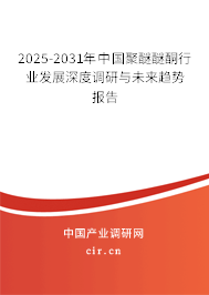 2025-2031年中國聚醚醚酮行業發展深度調研與未來趨勢報告 2025-2031年中國聚醚醚酮行業發展深度調研與未來趨勢報告