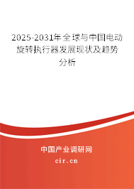 2025-2031年全球與中國電動旋轉執行器發展現狀及趨勢分析 2025-2031年全球與中國電動旋轉執行器發展現狀及趨勢分析