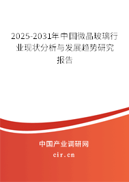 2025-2031年中國微晶玻璃行業(yè)現(xiàn)狀分析與發(fā)展趨勢研究報告