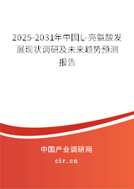2025-2031年中國(guó)L-亮氨酸發(fā)展現(xiàn)狀調(diào)研及未來(lái)趨勢(shì)預(yù)測(cè)報(bào)告