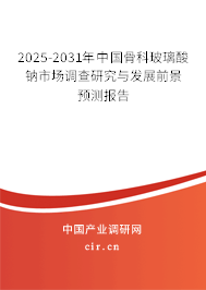 2025-2031年中國骨科玻璃酸鈉市場調查研究與發展前景預測報告 2025-2031年中國骨科玻璃酸鈉市場調查研究與發展前景預測報告