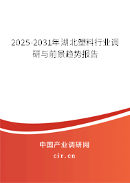 2025-2031年湖北塑料行業調研與前景趨勢報告 2025-2031年湖北塑料行業調研與前景趨勢報告