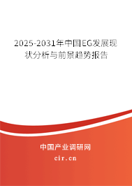 2025-2031年中國EG發展現狀分析與前景趨勢報告 2025-2031年中國EG發展現狀分析與前景趨勢報告