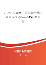 2025-2031年中國物聯網模塊發展現狀分析與市場前景報告 2025-2031年中國物聯網模塊發展現狀分析與市場前景報告
