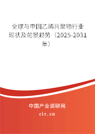 全球與中國乙烯共聚物行業現狀及前景趨勢（2025-2031年）